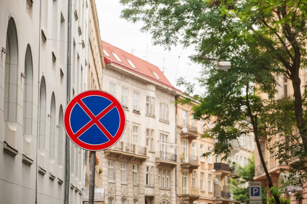 Halteverbotszone für den Umzug in Hamburg